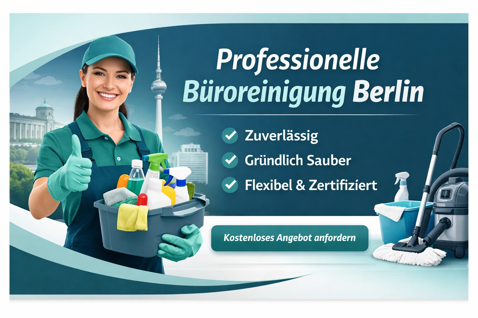 Professionelle Büroreinigung in Berlin – Sauberkeit, die Vertrauen schafft